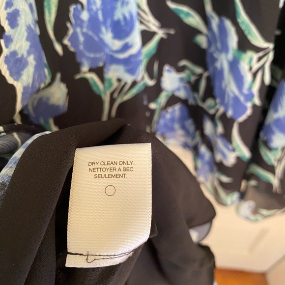 Jason Wu Collection Sleeveless Floral Print Midi Dress with Pleating Detail sz 6 - Picture 12 of 15